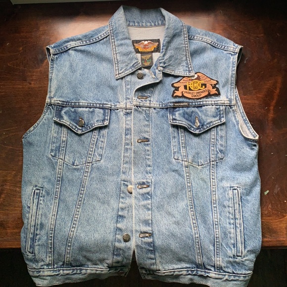 Harley Owner’s Group Denim Vest - Picture 2 of 3
